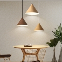 1-Light Suspension Light Contemporary Style Cone Shape Metal Hanging Lamp Kit