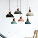 Dome Pendant Light Kit Modern Style Metal Ceiling Lamps for Living Room
