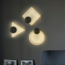 Wall Light Contemporary Style Metal Wall Sconce Lighting for Living Room