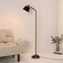 Nordic Curved Neck Floor Standing Lamps Metal Standing Floor Lamp