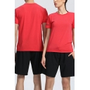 Unisex Quick Dry Sports T-shirt Short-sleeved Loose Breathable Running Training Tees