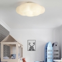 1-Light Flush Mount Lamp Kids Style Cloud Shape Metal Ceiling Mounted Fixture