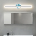 Modern Creative Art Painting Vanity Lights Simple Led Wall Mount Fixture for Bathroom