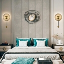 Sconce Lights Modern Style Glass Wall Sconce for Bedroom