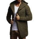 Long-sleeved Warm Cardigan Sweater Autumn and Winter Open Front New Hooded Cardigan