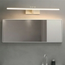 1-Light Sconce Lights Modernist Style Linear Shape Metal Vanity Wall Light