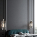 1-Light Ceiling Pendant Light Modern Style Geometric Shape Glass Hanging Lamps Kit
