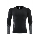 Autumn  Fitness Men's T-shirt Breathable Long Sleeve Quick Dry Running Training Tees