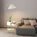 1-Light Standing Lamps Contemporary Style Cone Shape Metal Floor Lights