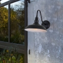 Outdoor Wall Sconce Waterproof Aluminium Bowl Shade Wall Lamp for Courtyard Gate