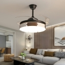 1-Light Pendant Lighting Contemporary Style Round Shape Metal Hanging Ceiling Light