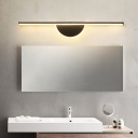 Modern Style Linear Vanity Light Fixtures Acrylic Shade Led Vanity Light Strip