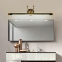 American Antler Vanity Mirror Lights 1 Light  Copper Vanity Wall Sconce for Bathroom