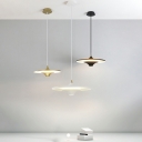 Pendant Light Contemporary Style Suspended Lighting Fixture Metal for Bedroom