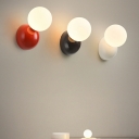 Cream Bedside Small Wall Lamp Nordic Ins Creative Glass Wall Sconce for Children's Room