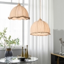 Romantic Ceiling Pendant Lamp Modern Fabric Restaurant Bedroom Suspended Light