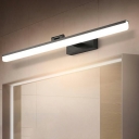 1 Light Sconce Light Fixture Minimalist Style Linear Shape Metal Wall Mounted Lamps