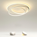 Nordic Minimalist LED Ceiling Lamp Creative Round Ceiling Light Fixture for Bedroom