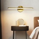 1 Light Sconce Light Fixture Contemporary Style Linear Shape Metal Wall Mounted Lamp