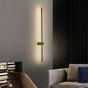 1 Light Sconce Lights Contemporary Style Linear Shape Metal Wall Mounted Lamp