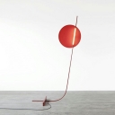 Modern Creative Design Vertical Table Lamp Minimalist Red Floor Lamp