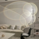 5 Light Floor Lamp Contemporary Style Geometric Shape Metal Standing Lights