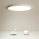 Round Shade Flush Ceiling Light Modern Acrylic Living Room Flush Lamp