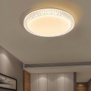 Flush Mount Ceiling Light Modern Style Flush Light Crystal for Bedroom