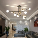 Ceiling Lamps Contemporary Style Glass Suspension Light for Bedroom