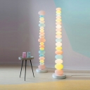1 Light Candy Floor Light Minimalism Style Multi-color Metal Standing Lights
