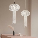 Hanging Lamps Modern Style Pendant Lighting Fixtures Crystal for Bedroom