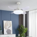 Contemporary Flush Mount Fan Lamps Acrylic Shade Flushmount Fan for Bedroom