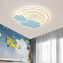 Flush Light Fixtures Children's Room Style Flushmount Acrylic for Bedroom