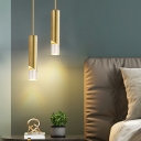 Modern Minimalist Metal Single Pendant Creative Cylindrical Hanging Lamp