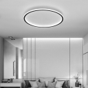 Flush-Mount Light Fixture Modern Style Flush Mount Ceiling Light Acrylic for Living Room