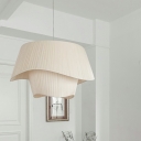 Modern Creative Hanging Lamp Simple Pleated Fabric Hanging Lamp