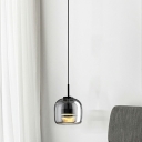 Hanging Lamps Kit Contemporary Style Pendant Light Glass for Bedroom