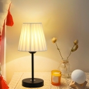 1 Light Nightstand Lamp Contemporary Style Cone Shape Metal Night Table Light