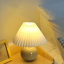 1 Light Bedside Lamps Contemporary Style Cone Shape Metal Night Table Lamp