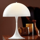 1 Light Nightstand Lights Contemporary Style Dome Shape Metal Night Table Light