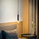 Nordic Simple Single Pendant Modern Cylindrical Crystal Hanging Lamp