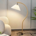 1 Light Standard Lamps Modern Style Floor Lamps Fabric for Bedroom
