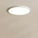 1 Light Close To Ceiling Fixtures Minimalistic Style Round Shape Metal Flushmount Lighting