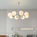 Medieval Style Minimalist Chandelier Glass Ball Chandelier for Living Room