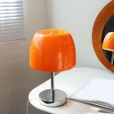 1 Light Table Lamp Contemporary Style Dome Shape Metal Nightstand Lamps