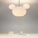 Nordic Simple Cartoon Hanging Lamp Creative White Hanging Lamp for Bedroom