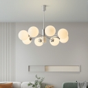 Medieval Style Chandelier Modern Creative Glass Ball Chandelier for Bedroom