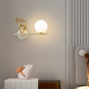 Wall Sconce Children's Room Style Glass Wall Lighting for Bedroom