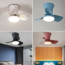 Flush Mount Fan Light Fixture Children's Room Style Flush Mount Lights Acrylic for Bedroom