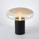 Nordic Creative Art Oval Glass Table Lamp for Bedroom and Living Room